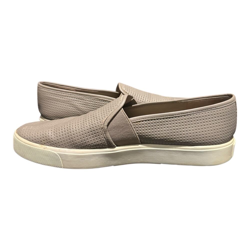 Vince Women's Gray Blair Perforated Leather Slip-On Sneaker Shoes Size 8.5 M - Picture 7 of 9